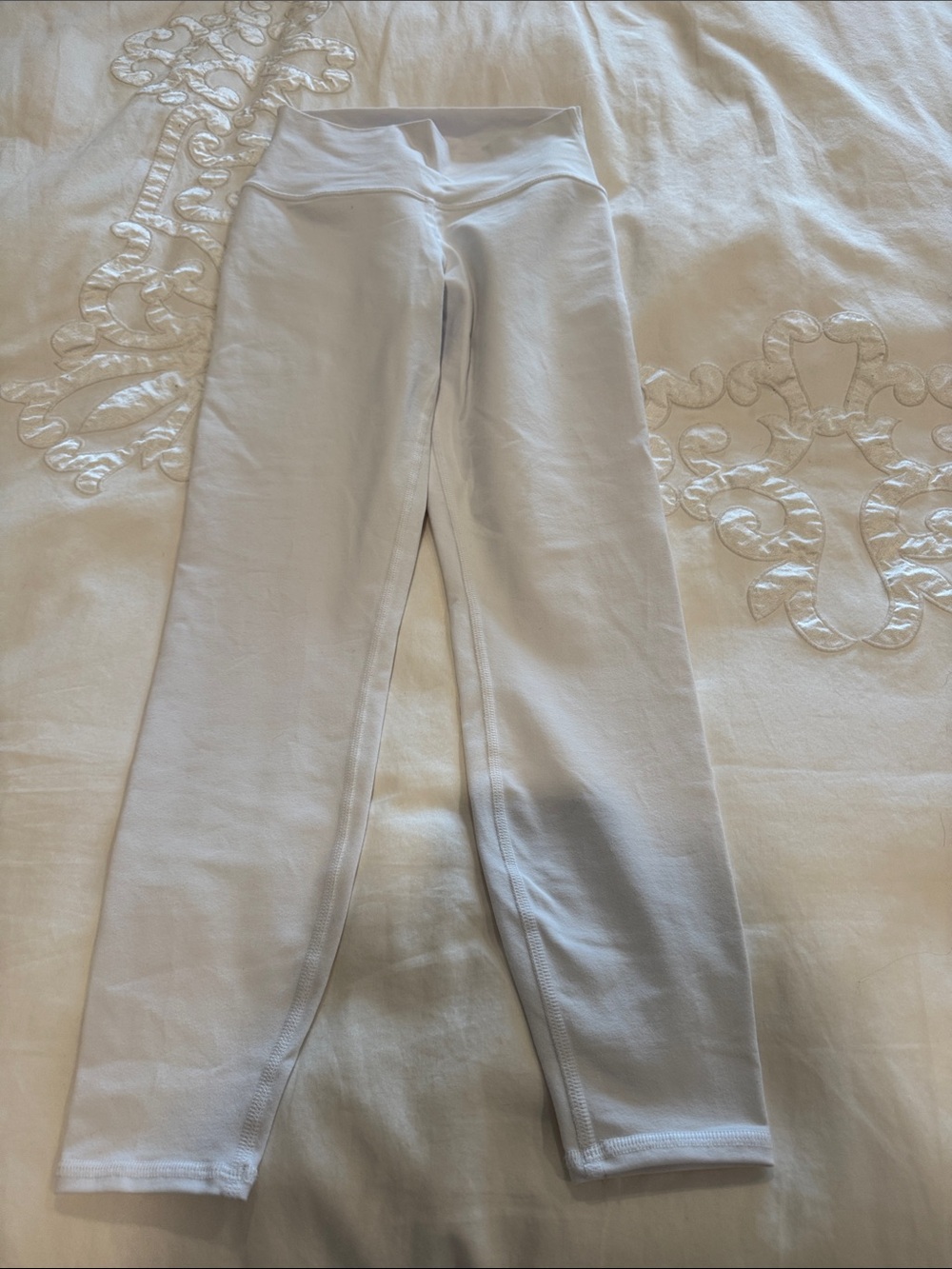 ALO Yoga White High-Waist Leggings